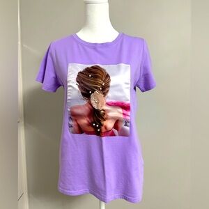 Women T-Shirt with girl print Size M